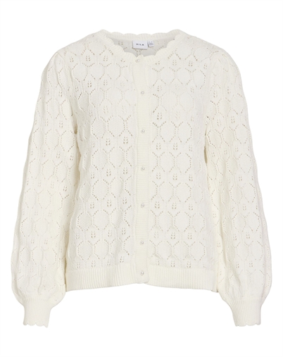 Vila - VILOwen Strik Cardigan - Cloud Dancer